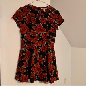 Roses A-Line F21 Dress